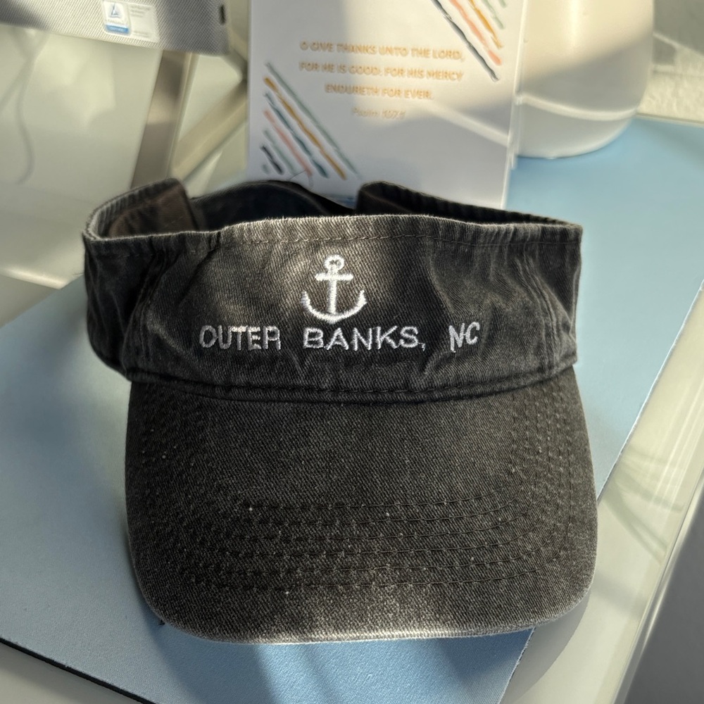 SOLD - Black Outer Banks NC Beach/Boat Visor